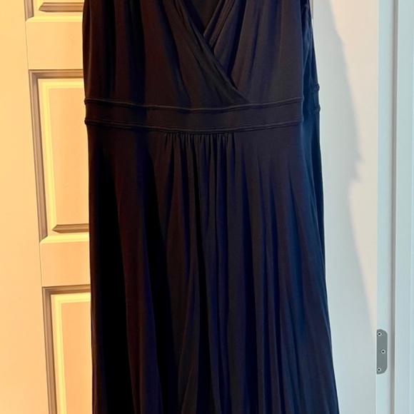 Boden Navy Surplice Knee Length Dress, Size 14 - Picture 3 of 3